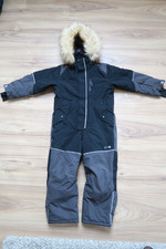 67°N Ahkka Overall Solid Schnee Anzug Kinder Gr. 122 schwarz grau Winter Ski