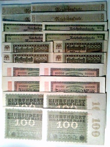 Reichsbanknoten 4x 1000 - reichsbanknoten,,
