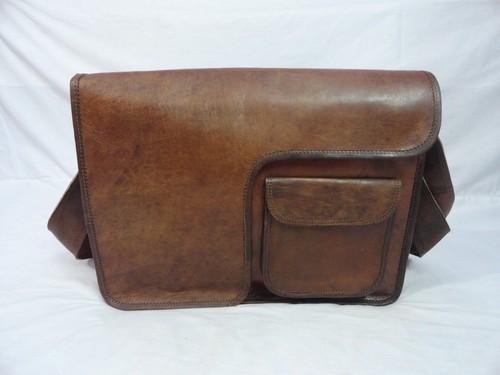 Vintage leder aktentasche - leder,