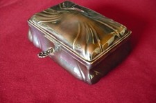 Silber Schmuck Kästchen 835 mit Halbmond und Krone WTB Monokram