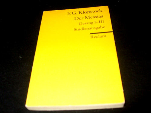 Klopstock der messias - f.,
