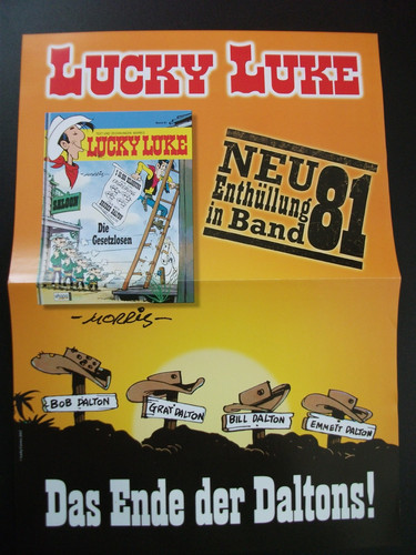Lucky luke händlerplakat für - luke,