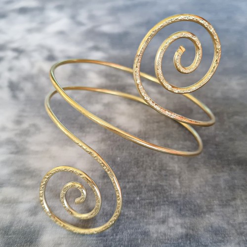 Oberarmreif spiralen messing - oberarmreif,