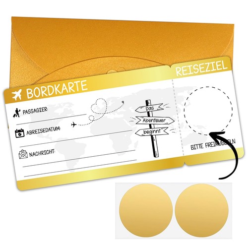 Reisegutschein bordkarte - reisegutschein,