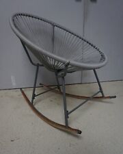 Acapulco Schaukelstuhl Spaghetti Stuhl Rocking Chair grau (F024-285)