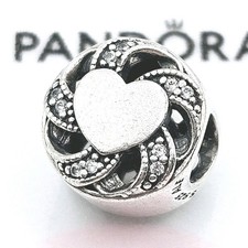 Pandora Charm "Liebesband" 791976  Liebe Love Zirkonia Silber Herz Original