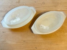 Mikrowellen Geschirr 2 Schalen oval 22 cm mit Deckel