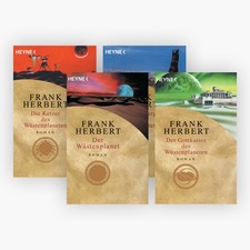 Frank Herbert Die Dune-Serie in 4 Bänden plus 1 exklusives Postkartenset