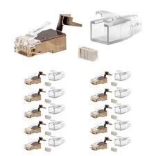 10x Netzwerk Stecker Set RJ45