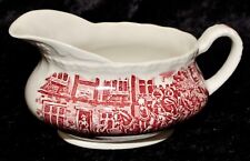 Sauciere Saucenkännchen Coaching Taverns Royal Tudor rot  Keramik