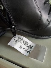 Leder Stiefeletten boots damen schuhe gr.39  schwarz