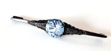 Art deco silber brosche - art,