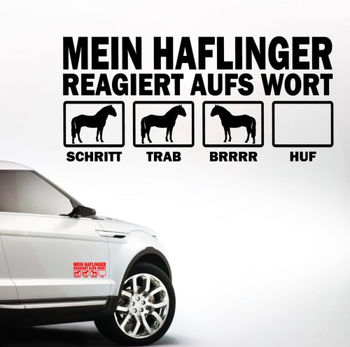 Auto aufkleber mein haflinger - mein,
