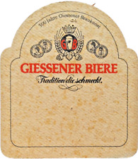 ALTER BIERDECKEL Giessener Biere 300 Jahre Giessener Braukunst Bierfilze 1978