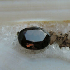 Echter Rauchquarz oval facettiert Schmuck Edelstein Fasserstein 59