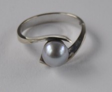 Weißgold ring mit - ,