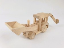 Bagger, Holzbagger, LKW-Fahrzeug, Holzspielzeug, 25 x 8 x 11 x cm