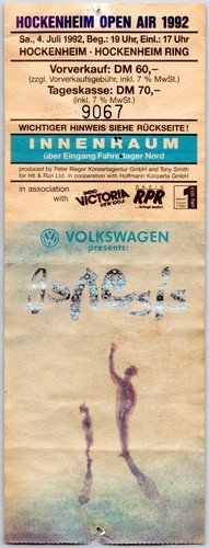 Genesis ticket 1992 - ticket,