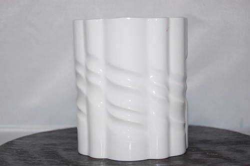 Vase weiß op art - weiß,