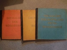 3- tlg. Cigaretten Bilderdienst Hamburg Die Malerei BAROCK RENAISSANCE GOTIK Top