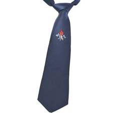 Krawatte blau Feuerwehr mit Emblem Binder Schlips marineblau Standard und Lang