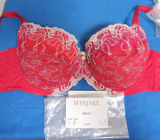 ?MIRIALE BH MOLLY Gr.  110 C ?ungetragen? rot  Bügel BH Verzierungen 