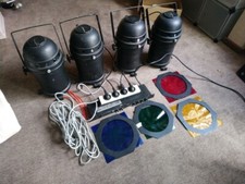 Lichtanlage – Lite-Puter A-410 Konsole + 4 Bühnenleuchten + Kabel