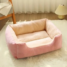 Hunde Bett Rosa 40cm flauschig
