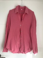 Shein * hell rosa  Musselin Bluse * Gr.  S  * lässig  weit * Basic