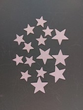 15 Sterne Weihnachten Tischdekoration Streudeko basteln  Stern weiß Deko