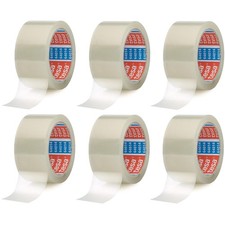 6x tesa Packband 64014 tesapack Paketklebeband Klebeband transparent