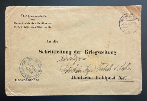 Frankreich 4 1918 - 👉, 9.4.1918
