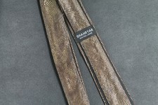 Leder Krawatte/Tie Echtes Leder gemustert limitiert ca. 146 cm Lang Braun