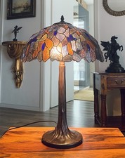 Tischlampe 60 cm Kunstglas