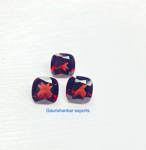 Granat facettiert kissenform - granat,