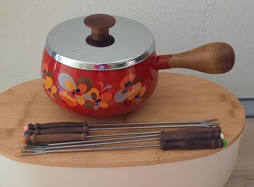 Fonduetopf fonduegabeln - fonduetopf,