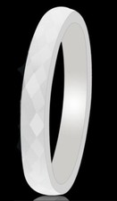 Ring Weiss Keramik 3 mm Breit