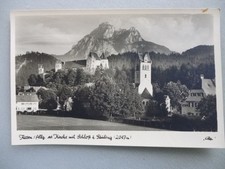 Ansichtskarte Füssen Allgäu ev. Kirche mit Schloß und Säuling