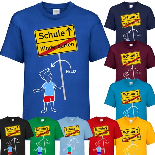 Schulkind ortschild t shirt - |, t-shirt
