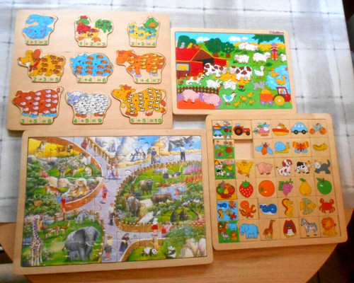 Holzpuzzle kinderpuzzle - 4x,