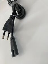 HCS Stromkabel Netzkabel Euro Buchse Strom Kabel 2pol Eurostecker 1,8m grau