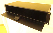 19" 2HE Rackbox mit Snap-Lock Rackfach Rackklappe Rackablage 2 HE Rackblende NEU