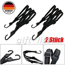 2 Stk Gepäckspanner mit Haken Spanngurt Fahrrad Motorrad Spanngurte Gepäckträger