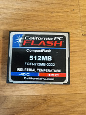 Califirnia PC FLASH Speicherkarte Compactflash Card SD Karte FCFI 512MB Kamera
