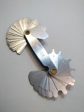 Radienlehre R1 mm - R7 mm - 0,25 mm Teilung 32 Blatt - konvex & konkav