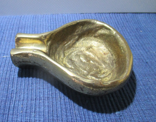 Aschenbecher alt messing - aschenbecher,