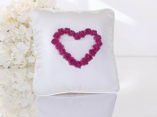 Ringkissen hochzeit creme mit - ringkissen,