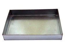 Marmorier Wanne Din A4 aus verzinktem Blech (ca. 30,5 x 21,5 x 4,5)