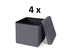 4er-Set Sitzhocker, Sitztruhe