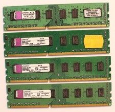 4x 2 GB Kingston DDR 3 1333